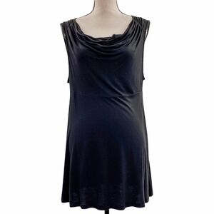 DAISY Fuentes Moda Cowl Neck Sleeveless Tunic Top